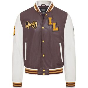 Infinity Leather Baseball-Bomberjacke aus Leder f�r Herren im Letterman-Stil - Ashwood Burgund XL Infinity Leather Baseball-Bomberjacke aus Leder f�r Herren im Letterman-Stil - Ashwood Burgund XL