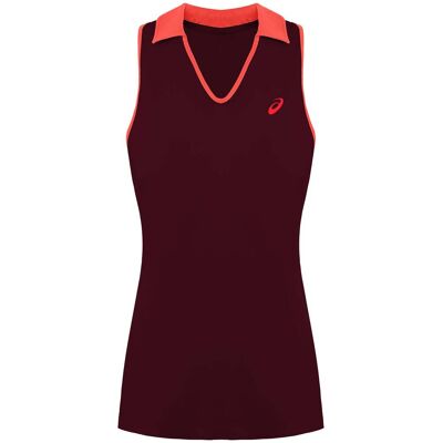 Asics Logo – Burgunderrote Padelweste für Damen Burgund S Asics Logo – Burgunderrote Padelweste für Damen Burgund S