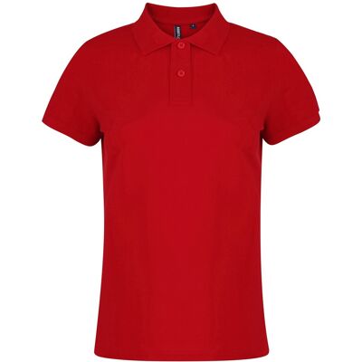 Asquith & Fox Rotes Poloshirt - Kurzarm - Damen Asquith & Fox Rotes Poloshirt - Kurzarm - Damen