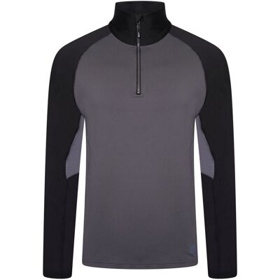 Dare 2B Mens Fuser Core Stretch Half Zip Thermal Top (Ebenholz grau) Grau S Dare 2B Mens Fuser Core Stretch Half Zip Thermal Top (Ebenholz grau) Grau S