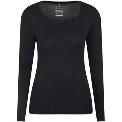 Mountain Warehouse Damen/Damen Keep The Heat Thermal Top (Schwarz) Schwarz EU 44 / UK 16 Mountain Warehouse Damen/Damen Keep The Heat Thermal Top (Schwarz) Schwarz EU 44 / UK 16