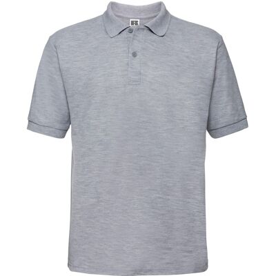Russell Athletic Russell Herren Polycotton Piqué Poloshirt (Helles Oxford) Grau L Russell Athletic Russell Herren Polycotton Piqué Poloshirt (Helles Oxford) Grau L