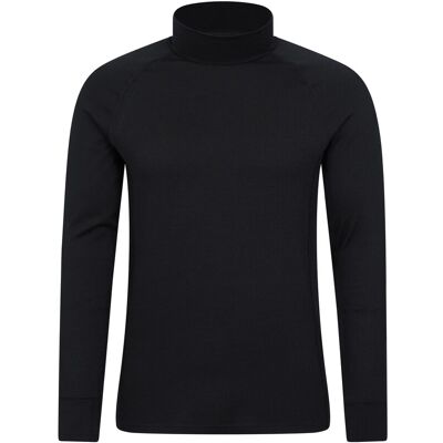 Mountain Warehouse Herren Summit Merino Wolle Funnel Neck Thermo-Oberteil (Schwarz) Schwarz 2XL Mountain Warehouse Herren Summit Merino Wolle Funnel Neck Thermo-Oberteil (Schwarz) Schwarz 2XL