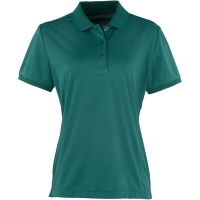 Premier Damen Coolchecker Piqué Polo-Shirt / Polohemd, Kurzarm (Flaschengrün) Grün M Premier Damen Coolchecker Piqué Polo-Shirt / Polohemd, Kurzarm (Flaschengrün) Grün M