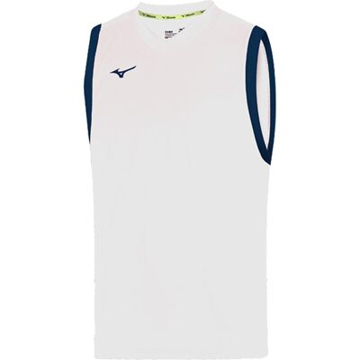 Mizuno Authentische Basketball -Herren weiße Weste Weiß M Mizuno Authentische Basketball -Herren weiße Weste Weiß M