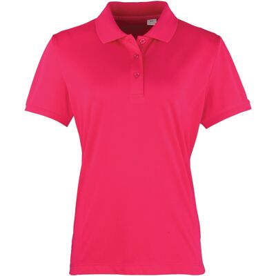 Premier Damen Coolchecker Piqué Polo-Shirt / Polohemd, Kurzarm (Hot Pink) Rosa S Premier Damen Coolchecker Piqué Polo-Shirt / Polohemd, Kurzarm (Hot Pink) Rosa S
