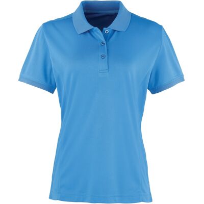 Premier Damen Coolchecker Piqué Polo-Shirt / Polohemd, Kurzarm (Saphir) Saphir S Premier Damen Coolchecker Piqué Polo-Shirt / Polohemd, Kurzarm (Saphir) Saphir S