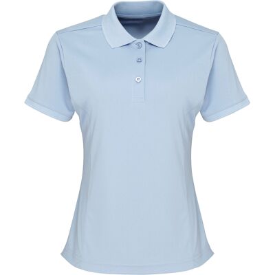 Premier Damen Coolchecker Piqué Polo-Shirt / Polohemd, Kurzarm (Hellblau) Blau L Premier Damen Coolchecker Piqué Polo-Shirt / Polohemd, Kurzarm (Hellblau) Blau L
