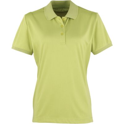 Premier Damen Coolchecker Piqué Polo-Shirt / Polohemd, Kurzarm (Limette) Limettengrün XL Premier Damen Coolchecker Piqué Polo-Shirt / Polohemd, Kurzarm (Limette) Limettengrün XL