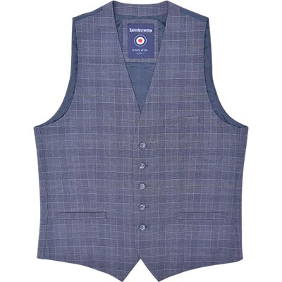 Lambretta - "Bradley" Weste für Herren (Schiefer) Blau 50 Zoll Lambretta - "Bradley" Weste für Herren (Schiefer) Blau 50 Zoll