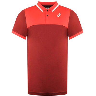 Asics Court Herren Rot Tennis Poloshirt Rot XL Asics Court Herren Rot Tennis Poloshirt Rot XL