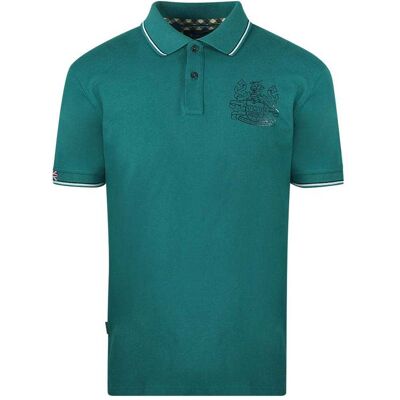 Aquascutum Unisex Erwachsene Aldis Crest Polo-Shirt (Grün) Grün M Aquascutum Unisex Erwachsene Aldis Crest Polo-Shirt (Grün) Grün M