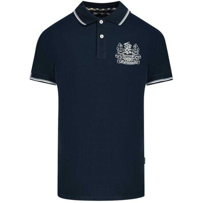 Aquascutum Unisex Erwachsene Aldis Polo-Shirt mit kontrastierenden Farben (Marine) Marine S Aquascutum Unisex Erwachsene Aldis Polo-Shirt mit kontrastierenden Farben (Marine) Marine S