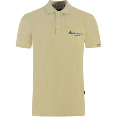 Aquascutum - "London Classic" Poloshirt für Herren/Damen Unisex (Beige) Beige M Aquascutum - "London Classic" Poloshirt für Herren/Damen Unisex (Beige) Beige M