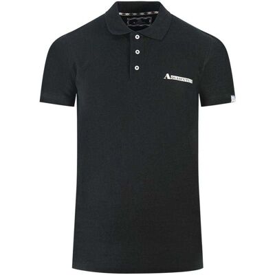 Aquascutum Unisex Erwachsene Boxed Logo Polo Shirt (Schwarz) Schwarz L Aquascutum Unisex Erwachsene Boxed Logo Polo Shirt (Schwarz) Schwarz L