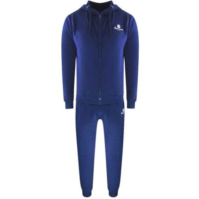 Aquascutum Herren Full Zip Trainingsanzug Set (Blau) Blau 2XL Aquascutum Herren Full Zip Trainingsanzug Set (Blau) Blau 2XL