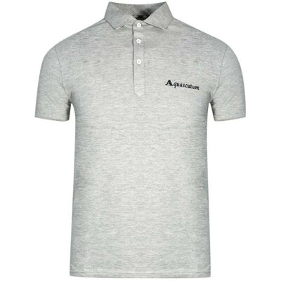 Aquascutum Unisex Erwachsenen Signature Logo Polo-Shirt (Grau) Grau M Aquascutum Unisex Erwachsenen Signature Logo Polo-Shirt (Grau) Grau M