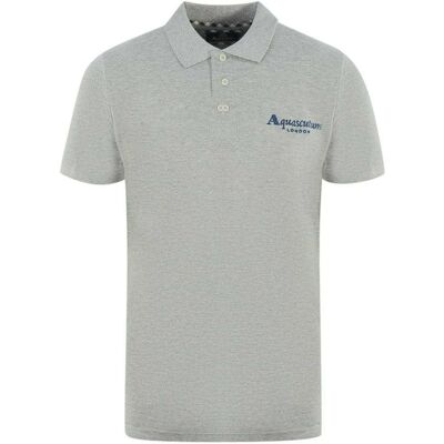 Aquascutum - "London 1851" Poloshirt für Herren/Damen Unisex (Grau) Grau M Aquascutum - "London 1851" Poloshirt für Herren/Damen Unisex (Grau) Grau M