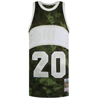 Mitchell & Ness NBA Seattle SuperSonics 20 Payton Swingman-Trikot Tarnung XL Mitchell & Ness NBA Seattle SuperSonics 20 Payton Swingman-Trikot Tarnung XL