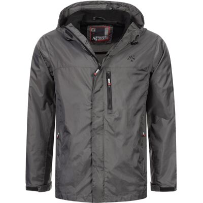 Alessandro Salvarini A. Salvarini Herren Regenjacke AS-323 wasserdicht & leicht mit Kapuze Grau S Alessandro Salvarini A. Salvarini Herren Regenjacke AS-323 wasserdicht & leicht mit Kapuze Grau S