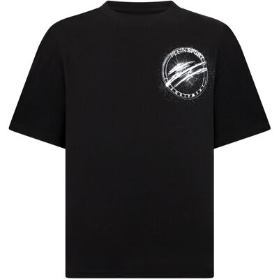 Plein Sport Round Neck T-Shirt Chrome Scratch Edition Schwarz S Plein Sport Round Neck T-Shirt Chrome Scratch Edition Schwarz S
