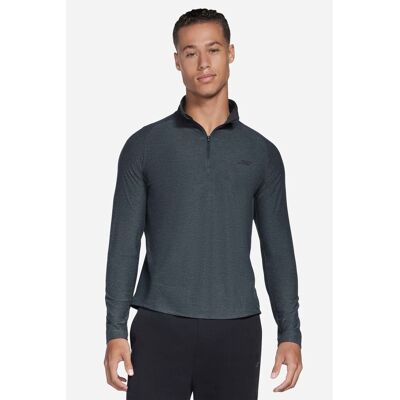 Skechers GO DRI All Day Performance 1/4 Zip Polyester Herren Schwarz Sport-T-Shirts Schwarz L Skechers GO DRI All Day Performance 1/4 Zip Polyester Herren Schwarz Sport-T-Shirts Schwarz L