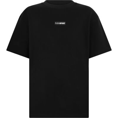 Plein Sport Slub Cotton T-Shirt Scratch Schwarz S Plein Sport Slub Cotton T-Shirt Scratch Schwarz S