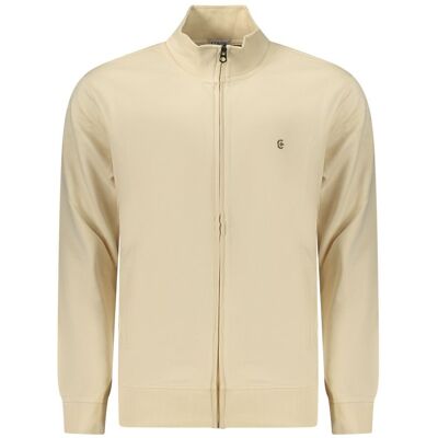 Coveri Moving Beiger Baumwoll-Herrenpullover Beige M Coveri Moving Beiger Baumwoll-Herrenpullover Beige M