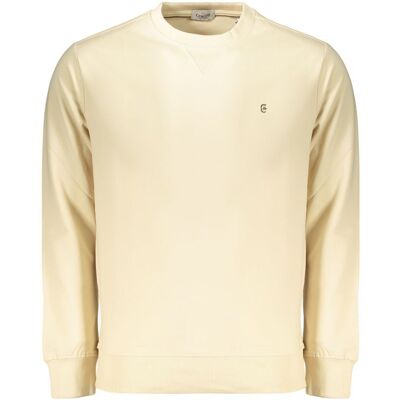 Coveri Moving Beiger Baumwoll-Herrenpullover Beige M Coveri Moving Beiger Baumwoll-Herrenpullover Beige M