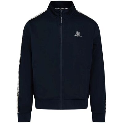 Aquascutum Active Crest Tape Navy Zip Track Top Marine S Aquascutum Active Crest Tape Navy Zip Track Top Marine S