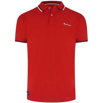Aquascutum Active Cotton Stripes Polo Dry-fit Red Red Polo Shirt Rot M Aquascutum Active Cotton Stripes Polo Dry-fit Red Red Polo Shirt Rot M