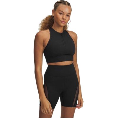 Under Armour - "Meridian" Sport-BH für Damen, Mit vorderem Reißverschluss (Schwarz) Schwarz EU 42 / UK 14 Under Armour - "Meridian" Sport-BH für Damen, Mit vorderem Reißverschluss (Schwarz) Schwarz EU 42 / UK 14