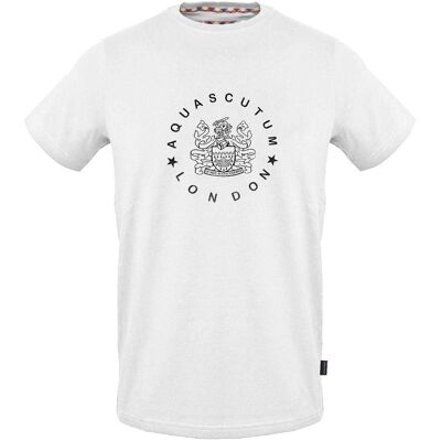Aquascutum - T-Shirt für Herren/Damen Unisex (Weiß) Weiß S Aquascutum - T-Shirt für Herren/Damen Unisex (Weiß) Weiß S