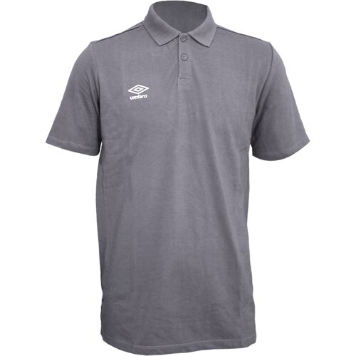 Umbro - "Essential" Poloshirt für Herren (Kohlen-Schwarz/Weiß) Dunkelgrau XL