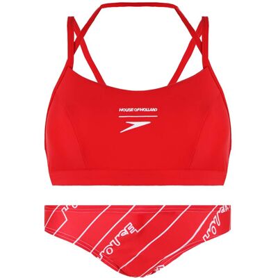 Speedo House Of Holland Damen Rotes Bikini Set Rot L Speedo House Of Holland Damen Rotes Bikini Set Rot L