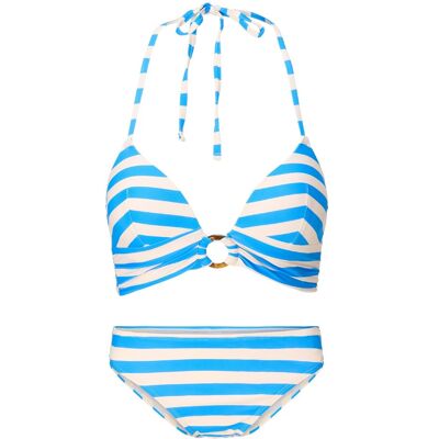 Lingadore Triangle padded bikiniset Blau Weiss EU 75D / UK 34D Lingadore Triangle padded bikiniset Blau Weiss EU 75D / UK 34D