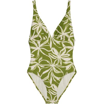 Marc O Polo Marc O'Polo Damen Badeanzug Abstract FlowerSchwimmanzug, Einteiler, Bademode Khaki XS Marc O Polo Marc O'Polo Damen Badeanzug Abstract FlowerSchwimmanzug, Einteiler, Bademode Khaki XS