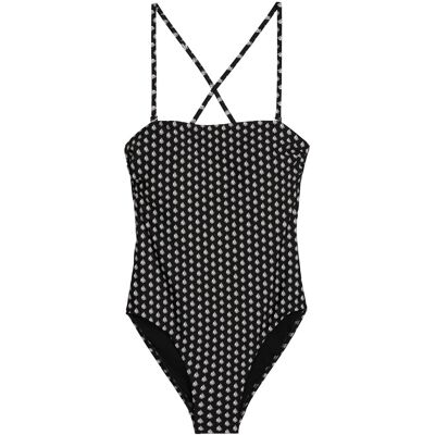 Marc O Polo Marc O'Polo Damen Badeanzug Palm Border GeoSchwimmanzug, Einteiler, Bademode Schwarz XS Marc O Polo Marc O'Polo Damen Badeanzug Palm Border GeoSchwimmanzug, Einteiler, Bademode Schwarz XS