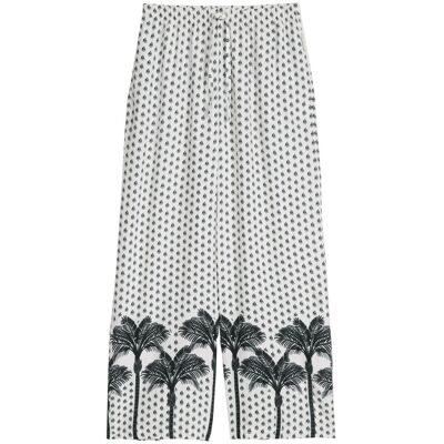 Marc O Polo Marc O'Polo Damen Strandhose Palm Border GeoÜberziehhose, Cover-up Hose, Coverup Hose Weiß XL Marc O Polo Marc O'Polo Damen Strandhose Palm Border GeoÜberziehhose, Cover-up Hose, Coverup Hose Weiß XL
