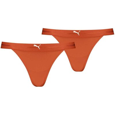 Puma - Tanga für Damen (2er-Pack) (Flammendes Orange) Orange EU 44 / UK 16 Puma - Tanga für Damen (2er-Pack) (Flammendes Orange) Orange EU 44 / UK 16