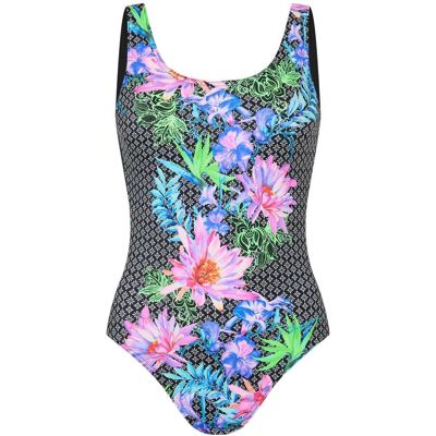 Zoggs - "Mystique" Badeanzug für Damen, Tiefer Rückenausschnitt (Bunt) Grün EU 36 / UK 8 Zoggs - "Mystique" Badeanzug für Damen, Tiefer Rückenausschnitt (Bunt) Grün EU 36 / UK 8