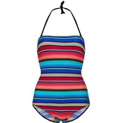 Zoggs - "Mexicali" Badeanzug für Damen, Trägerlos (Bunt) Grün EU 38 / UK 10 Zoggs - "Mexicali" Badeanzug für Damen, Trägerlos (Bunt) Grün EU 38 / UK 10