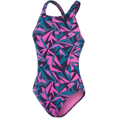 Speedo - "Hyper Boom Allover Medalist" Badeanzug für Damen (Marine/Orchidee) Marine EU 36 / UK 8 Speedo - "Hyper Boom Allover Medalist" Badeanzug für Damen (Marine/Orchidee) Marine EU 36 / UK 8