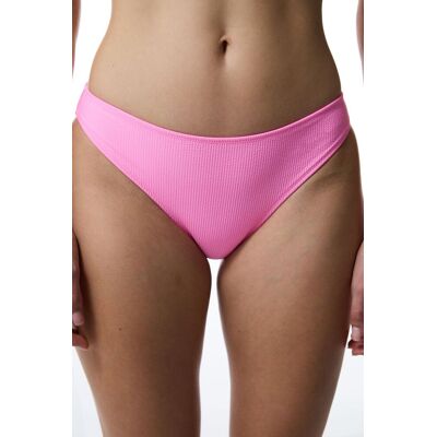 Penti Rippstrick-Bikinihose mit mittlerer Taille Fuchsia S Penti Rippstrick-Bikinihose mit mittlerer Taille Fuchsia S