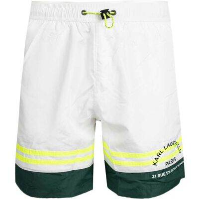 Karl Lagerfeld Badeshorts Golf Herren Weiß Weiß S Karl Lagerfeld Badeshorts Golf Herren Weiß Weiß S