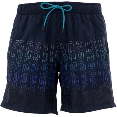 Bikkembergs Homme Maillots de bain Gradient Navy Marine L Bikkembergs Homme Maillots de bain Gradient Navy Marine L