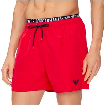 Badeanzug Emporio Armani Herren Adler Rot EU48 Badeanzug Emporio Armani Herren Adler Rot EU48
