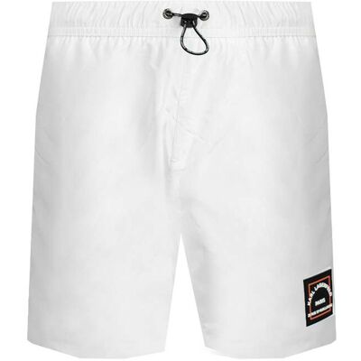 Karl Lagerfeld Badehose Basic Herren Weiß Weiß S Karl Lagerfeld Badehose Basic Herren Weiß Weiß S