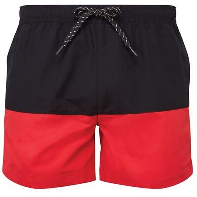 Asquith & Fox - Badeshorts für Herren (Schwarz/Rot) Schwarz XL Asquith & Fox - Badeshorts für Herren (Schwarz/Rot) Schwarz XL