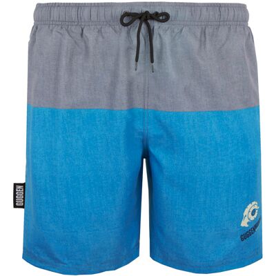 GUGGEN Mountain Herren Badehose mit Muster Streifen Blau Blau XL GUGGEN Mountain Herren Badehose mit Muster Streifen Blau Blau XL